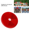 12PCs Round Reflector Red Reflective Sticker Waterproof Signal Warning for