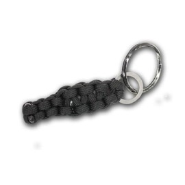 550 Paracord Survival Pod,Zipper Pull, Keychain, Emergency Preparedness, Disaster, Survival Kit, Black