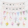 Wildflower Baby in Bloom Baby Shower Banner Decorations,with Floral Banner