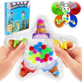 Color Sorting Sensory Toys, Fine Motor Skills for Toddlers, Color Matching Fidget Toys for Calm Down, Preschool Learning Montessori Travel Toys for Kids Ages 1, 2, 3, 4, 5