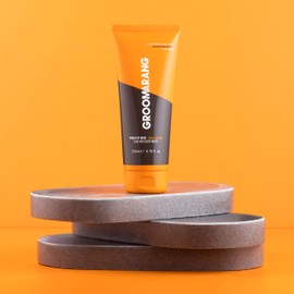 Mens Toiletry Gift Set GROOMARANG ‘Power of Man’ Toiletries Gift Set for Men Includes Hair & Body Wash, Face & Neck Cream, Shaving Gel & Hair Paste