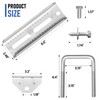 HHGKPVX 8inch Boat Trailer Bunk Brackets for 1.5" x 3",