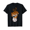 Tiger Baseball Ball Animal Cartoon Character T-Shirt