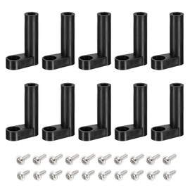 sourcing map PCB Plastic Fixed Feet Circuit Board Standoff Black Mounting Spacer 30mm with Screws for Mainboard Game Console, 20 Set