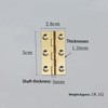 4 Pcs 2" Door Hinges Brass Folding Hinges for Gate