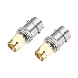 DMiotech 2 Pack SMA Connectors Straight SMA Male Coaxial Cable Connector Gold-Plated for Home Wiring Antenna Coaxial Extension Wireless Devices