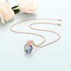 shajwo Rose Flower Heart Cremation Urn Necklace for Ashes Jewelry