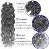 150 Strands Goddess Box Braids Crochet Hair Pre Looped Grey