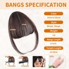 Leelebamo Clip in Bangs 100% Real Human Hair, Fake Bangs
