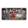 Teacher Novelty Metal License Plate Tag LP-8575