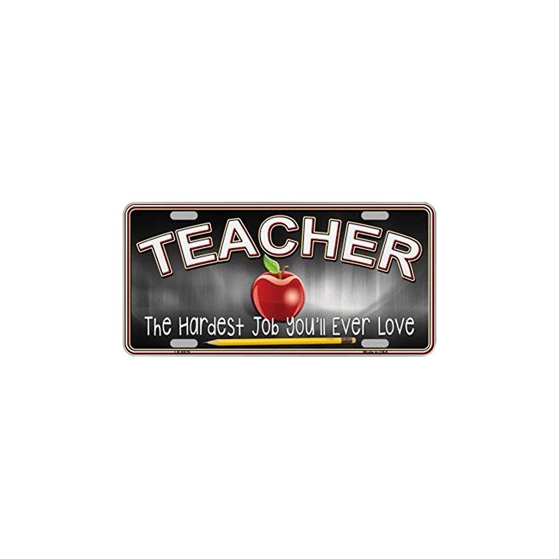 Teacher Novelty Metal License Plate Tag LP-8575