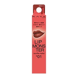 KATE Lip Monster Souffle Matte M01 Deep Crimson Darkness, 1 Unit (x1)