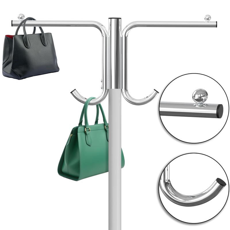 Simple Houseware Industrial Grade Z-Base Garment Rack, 500lb Load with
