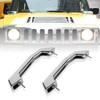 johntruck 12498996 Silver Smooth Chrome Billet Hood Handles for All