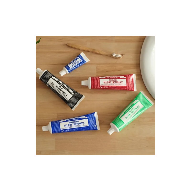 Set De Pasta Dental Orgánica Dr Bronner's Hierbabuena 3pz