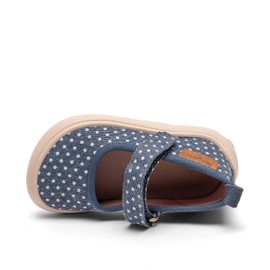 Bisgaard Unisex Children's Barefoot Ballet Trainers, Navy dots, 31 EU