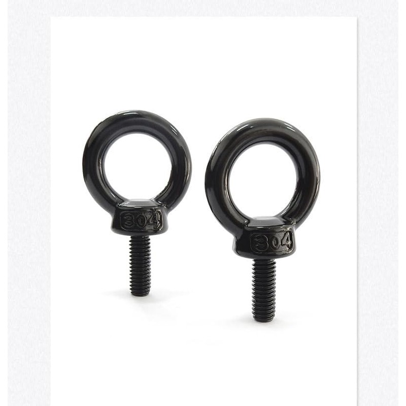 BLOOM SPIRITS Eye Bolt M6 304 Stainless Steel Black (2)