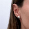 Agalea | Aretes tipo Broqueles de plata ley .925 tipo