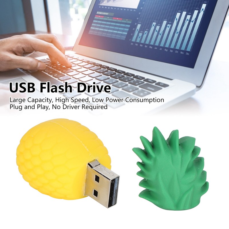 USB Flash Drive Portable Bulk Memory Stick Pineapple Shape Cartoon