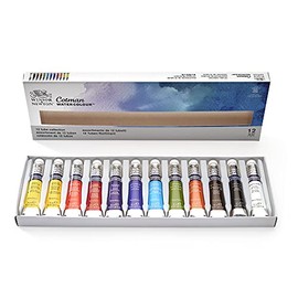 Winsor & Newton, Cotman Watercolour '12 Tube Collection' , 12 x 8ml Tubes
