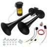 GAMPRO 150db 12V Air Horn, Chrome Zinc Dual Trumpet with