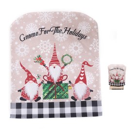 51buyoutgo 2 Pcs Christmas Chair Covers for Dining Chairs, Christmas Chair Back Seat Covers Decorations Set of 2 UK