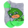 PJ Masks Boys' No Show Socks, Blue/Grey, Small
