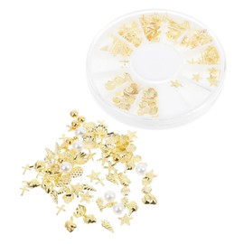 Healvian 3pcs Box-Packed Nail Art Metal Rivet Mixed Art Accessories for Nail Designs for Salon Home Use Elegant Decor