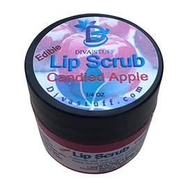Diva Stuff Ultra Hydrating Lip Scrub for Soft Lips, Gentle Exfoliation, Moisturizer & Conditioner, Candied Apple â Â¼ oz (Made in the USA)