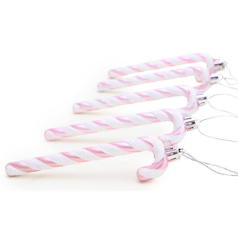 Christmas Concepts® Pack Of 6-13cm Glitter Candy Cane Christmas Tree