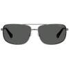 Polaroid Unisex Sunglasses, Dark Ruthenium