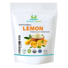 Herbal Magic's Pure & Natural Lemon juice Powder - Rich & Vibrant Smoothies, Shakes, Juices, Baking, Cuisines - irresistibly delicious - for an active lifestyle - 200g