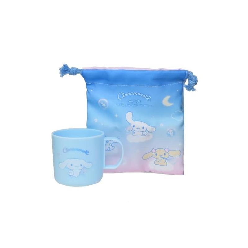 Tees Factory Sanrio Characters Plastic Cup & Drawstring Set, Fluffy