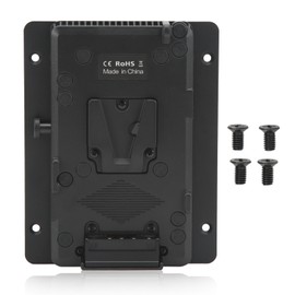 Battery Power Plate V Mount Adapter with D Tap Output Clamp Accessory for Monitor