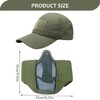 Airsoft Mask, Airsoft Mesh Mask and Patch Baseball Cap Set,