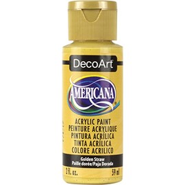 DecoArt Americana Acrylic Paint, 2-Ounce, Golden Straw, 1 Count (Pack of 1)
