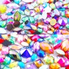 1000pcs Mixed Sizes AB Craft Gemstone Flatback Acrylic Rhinestones Face
