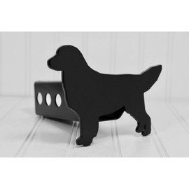 Custom Hitch Covers 12871-Matte Black Golden Retriever Hitch Cover
