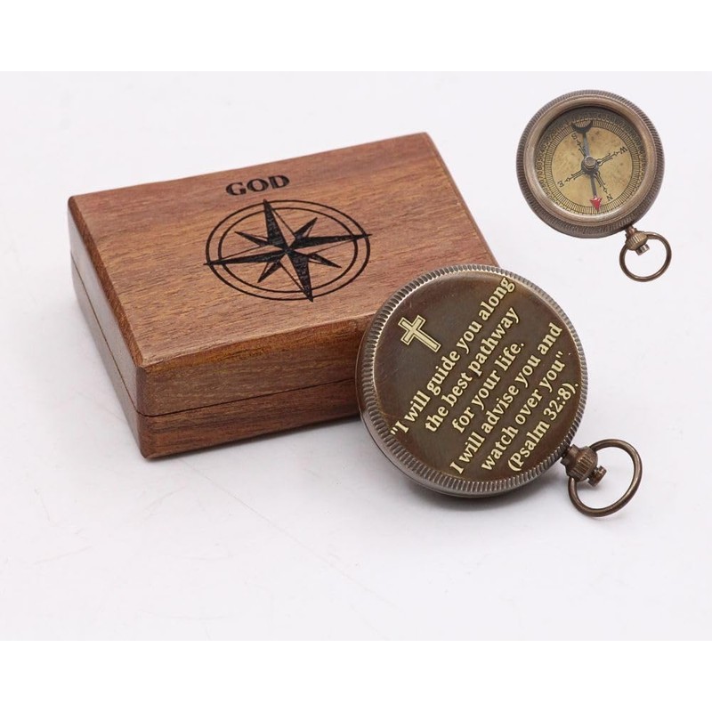 Baptism Compass Gift for My Son, Grandson, Teenage Boy, Confirmation,