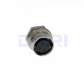DRRI HR10A-7R-4S Hirose 4 Pin Female Straight Plate Mount Circle Connector (Female, 4 Pin)
