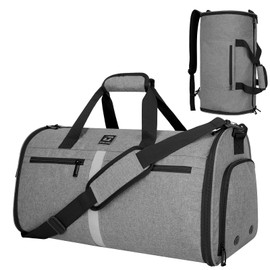 Garment Bags for Travel,50L Carry on Convertible Garment Duffle bag with Shoulder Strap,3 in 1 Hanging Suit Travel Bag with Shoulder Strap