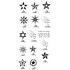 KING HORSE Star Star Tattoo Stickers, Star-1, Regular (hm765)