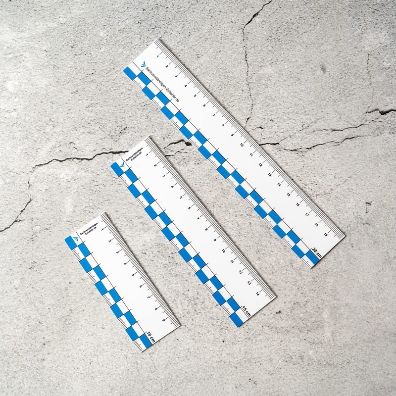 Sachverständigen-Accessoires® Crack Monitor as [Practical Tear Card] Set of 2