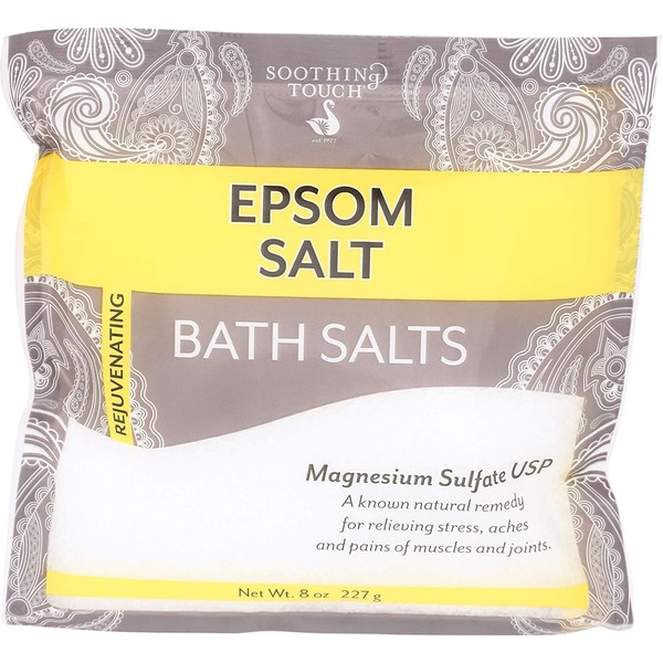 Soothing Touch Epsom Salts Pouch, Unscented, 8 Ounce