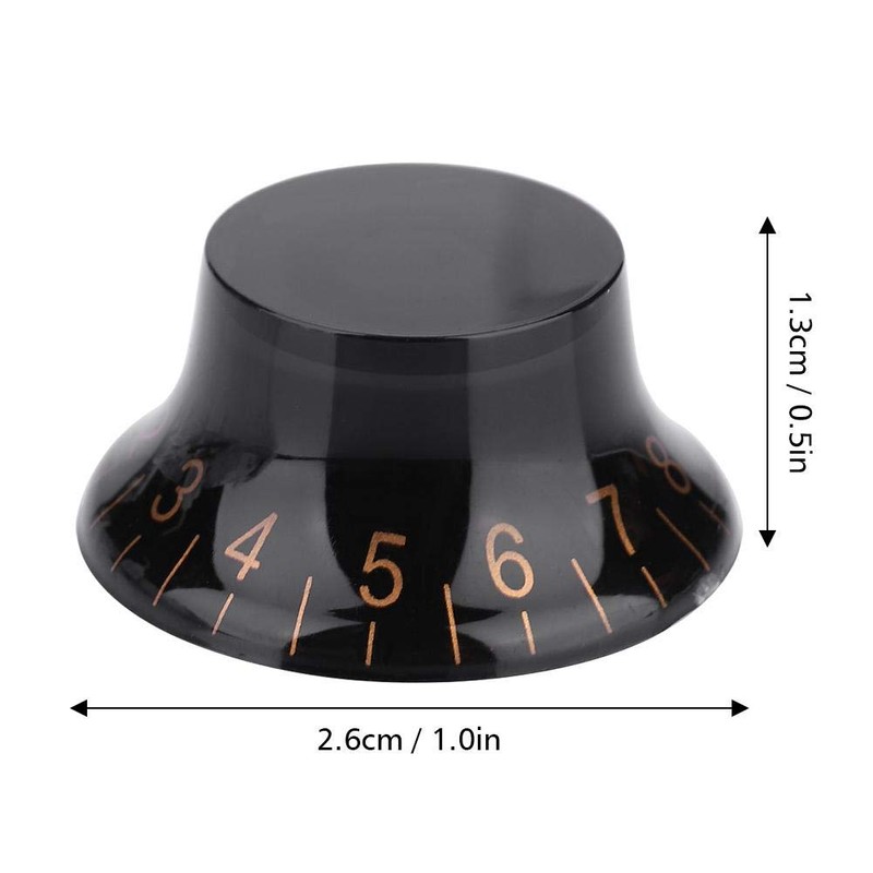 Fafeims 4 PCS Plastic Tone Volume Control Knobs, Electric Guitar