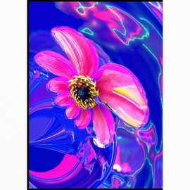 CafePress Pink Floral Abstract Standard Size Playing Cards