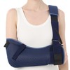 Velpeau Arm Sling Shoulder Immobilizer with Waist Strap, Ventilated &