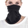 UV Protection Sports Full-Face Mask Face Cover Black 2ea