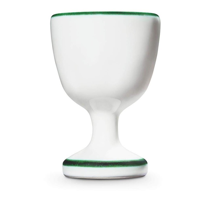GMUNDNER KERAMIK Egg Cup Smooth Diameter 4.9 cm Green Deer
