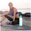 KOMBIUDA Portable Transparent Water Bottle with Scale Capacity Sealed Drinking